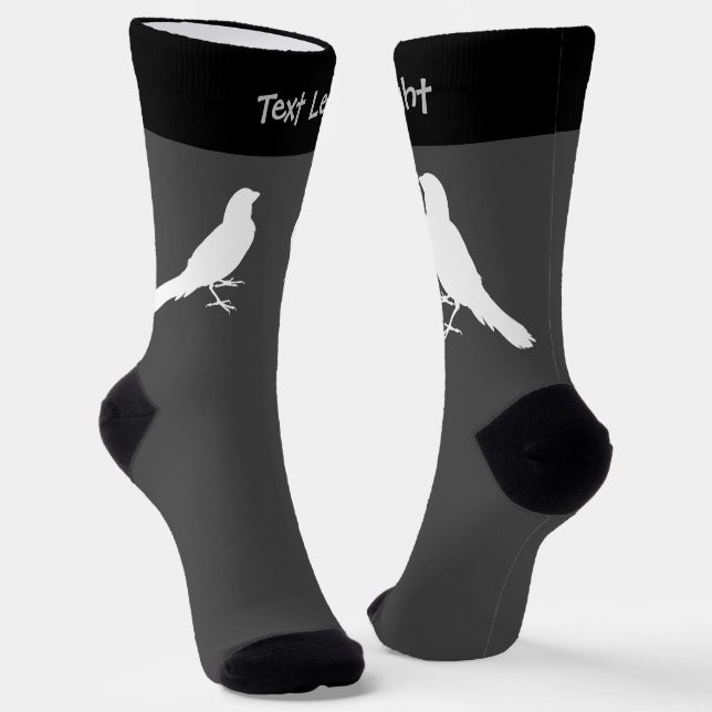 Chaussette Chaussettes d'oiseaux des Canaries debout (Angulaire)