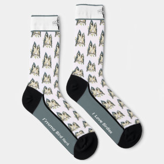 Chaussette Chaussettes d'oiseaux mignonnes Tufted Titsouris