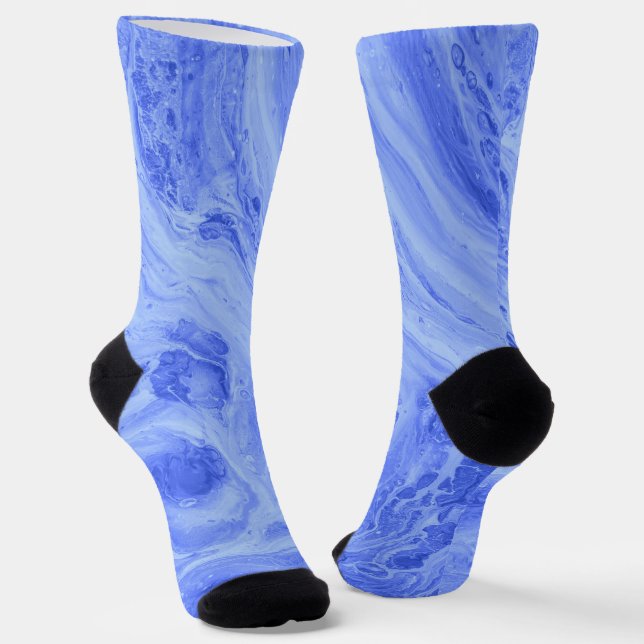 Chaussette Chaussettes douillettes en marbre bleu (Angulaire)