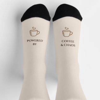 Chaussette Chaussettes drôles au café pour femmes | Alimenté 