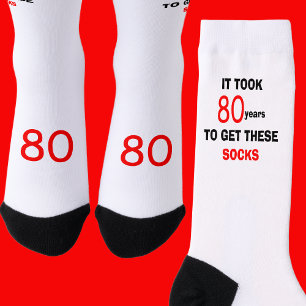 Chaussette Chaussettes drôles pour les 80 ans d'un homme