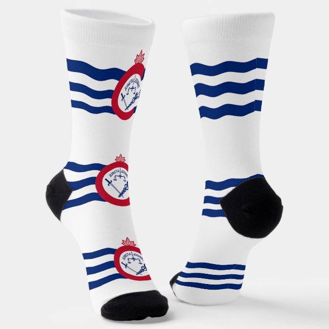 Chaussette Chaussettes durables pour femmes avec le drapeau d (Angulaire)