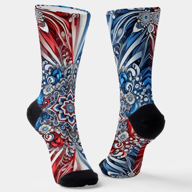Chaussette Chaussettes durables pour hommes aux couleurs fran (Angulaire)