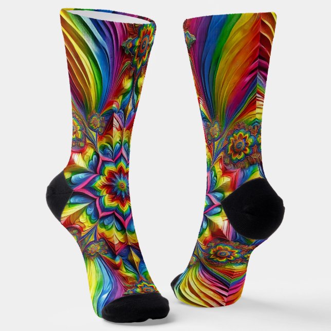 Chaussette Chaussettes durables pour hommes aux couleurs LGBT (Angulaire)
