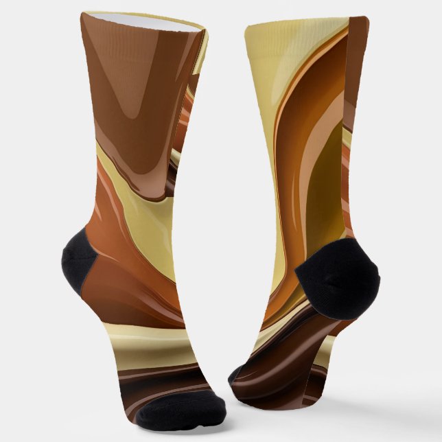 Chaussette Chaussettes en graphisme abstrait élégant (Angulaire)