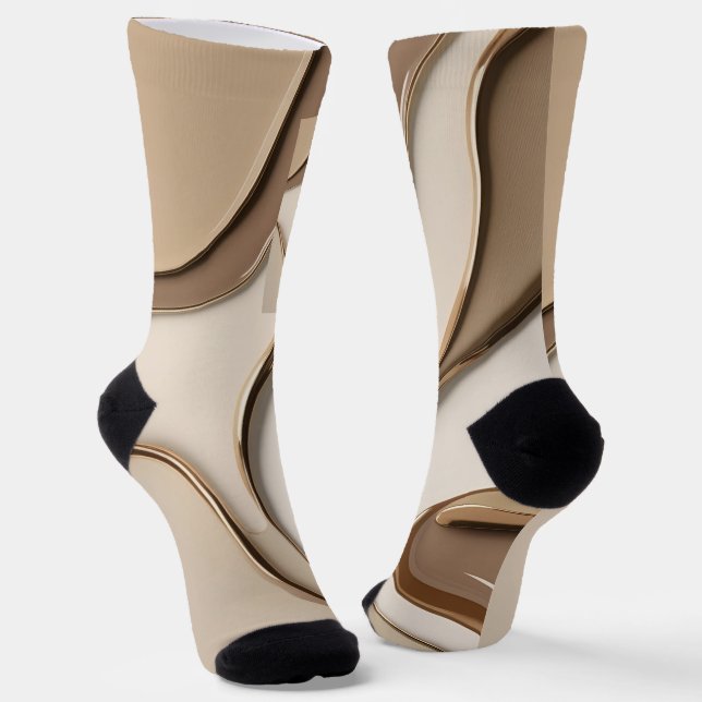 Chaussette Chaussettes en graphisme abstrait élégant (Angulaire)