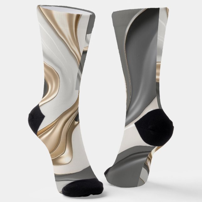 Chaussette Chaussettes en graphisme abstrait élégant (Angulaire)