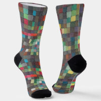 Chaussettes en toile abstraite en mosaïque de Paul