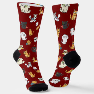 Chaussette Chaussettes équipage motif animaux drôles