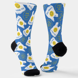 Chaussette Chaussettes Équipage Sourire Bonne Journée – Merci
