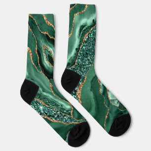 Chaussette Chaussettes étincelantes Emerald Green Parties sci