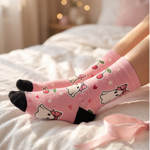 Chaussette Chaussettes fantômes mignons pour Halloween