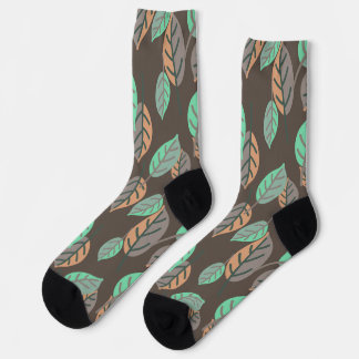 Chaussette chaussettes feuilles de forêt