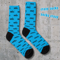 Chaussettes folles - chaussettes folles, sur bleu