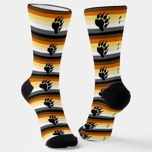 Chaussette Chaussettes Gay pride de la communauté Ours Ursine (Angulaire)