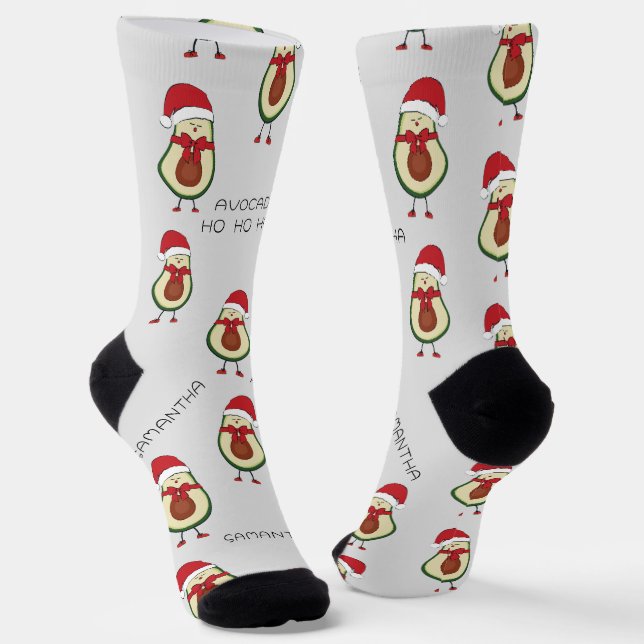 Chaussette Chaussettes gris-rouge Avocado (Angulaire)