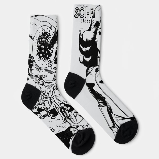Chaussette Chaussettes grises légères SCI-FI Classic (Droite)