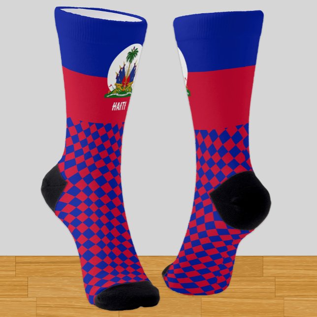 Chaussette Chaussettes Haïti, drapeau haïtien mode / sports (Créateur téléchargé)
