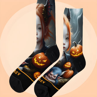 Chaussette Chaussettes Halloween personnalisées Art Imaginair