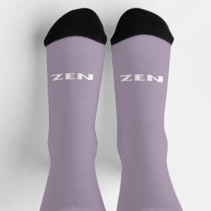 Chaussette Chaussettes haut de gamme Zen blanc gris vers l'in