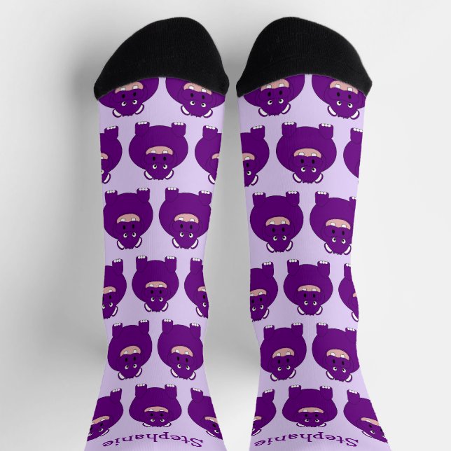 Chaussette Chaussettes Hippopotamus Design (Haut)