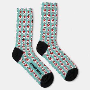Chaussette Chaussettes homme amusantes avec motif d'ours pola