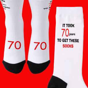Chaussette Chaussettes Homme Drôles 70 Ans Anniversaire