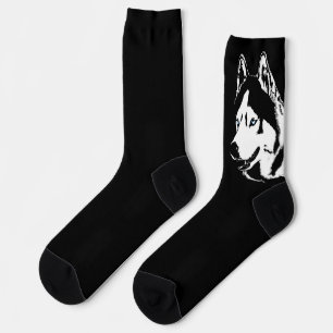 Chaussette Chaussettes Husky Sibérien Personnaliser Chaussett