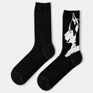 Chaussette Chaussettes Husky Sibérien Personnaliser Chaussett