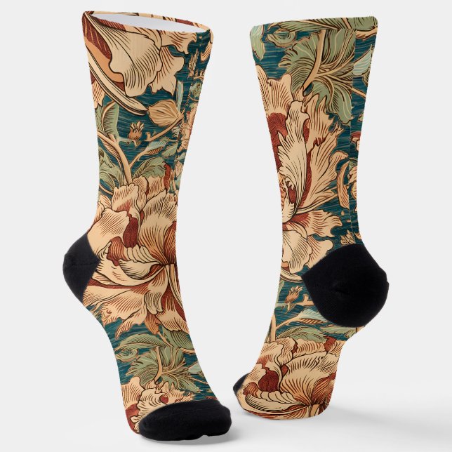 Chaussette Chaussettes inspirées par William Morris (Angulaire)