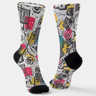 Chaussette Chaussettes Kandinsky Small Worlds - Motif d'art B