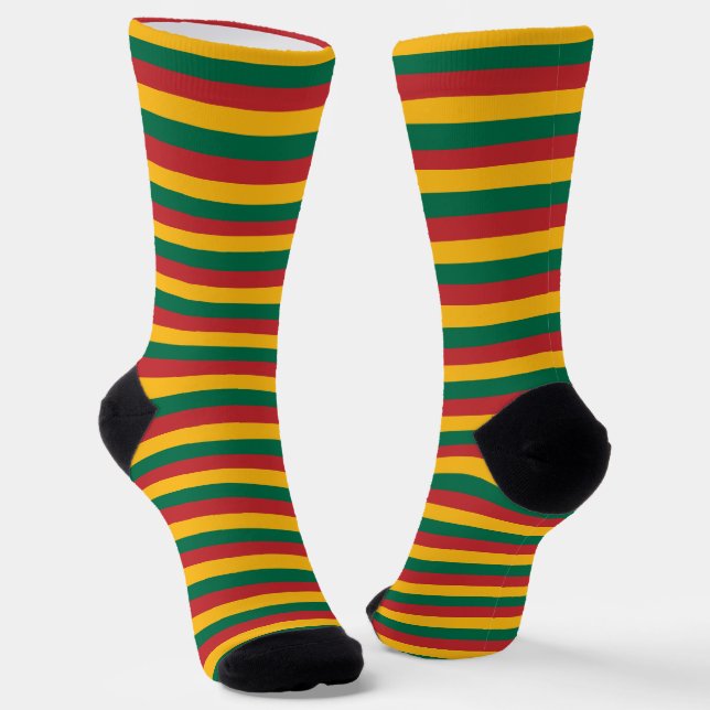 Chaussette Chaussettes Lituanie, mode patriotique lituanienne (Angulaire)