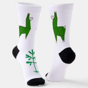 Chaussette Chaussettes Llama en vert, prendre 2