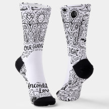 Chaussettes "Maman notre lumière directrice" en Do