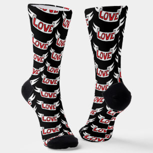 Chaussette Chaussettes Mariages Retro Love Scroll