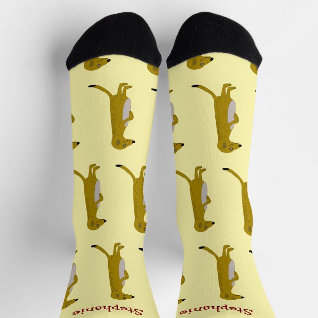 Chaussette Chaussettes Meerkat Design (Haut)
