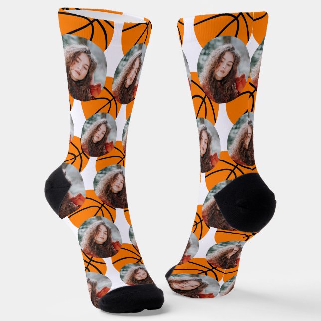Chaussette Chaussettes Modèles photo de basket-ball (Angulaire)