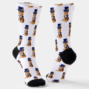 Chaussette Chaussettes montantes Royal Blue Rose Kitten