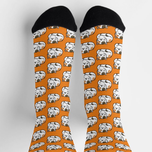 Chaussette chaussettes motif calico  (Haut)
