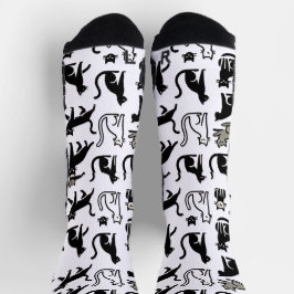 Chaussette Chaussettes Motif Cosy Black Cat