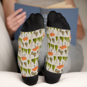 Chaussette Chaussettes Motif de forêt d'automne