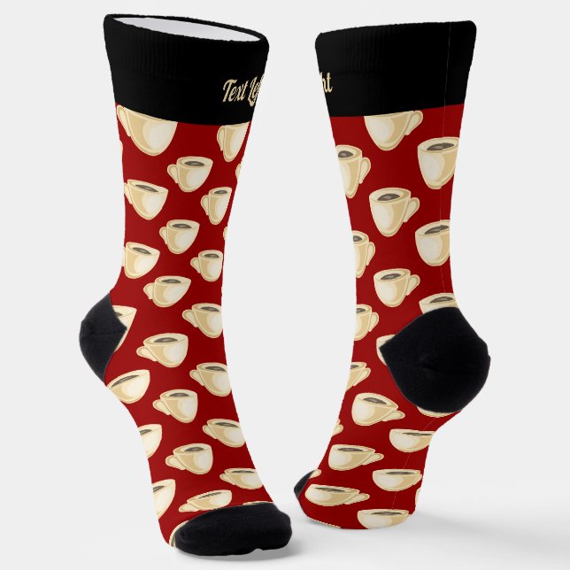 Chaussette Chaussettes Motif de la coupe du café (Angulaire)