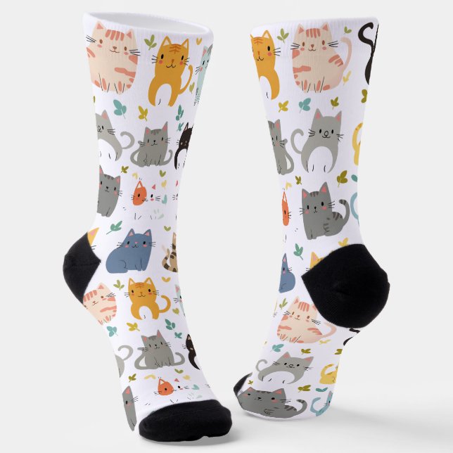 Chaussette Chaussettes Motifs Cute Kawaii (Angulaire)
