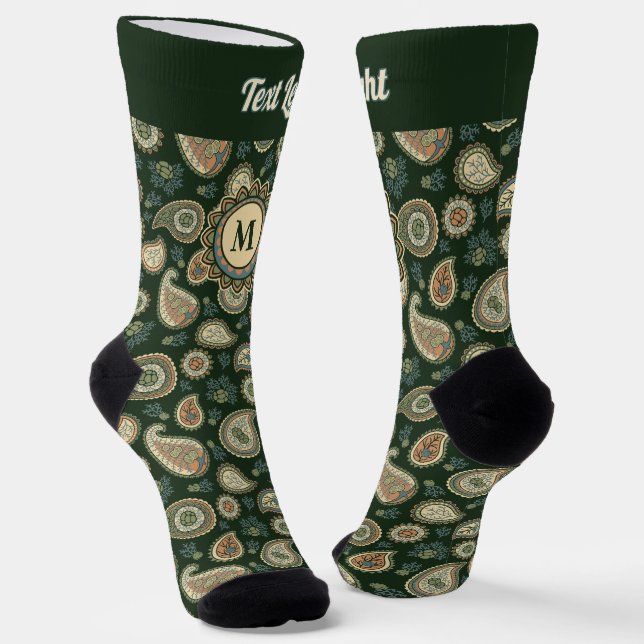 Chaussette Chaussettes Motifs Cypress Paisley (Angulaire)