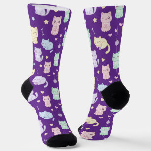 Chaussette Chaussettes Motifs de chats Kawaii