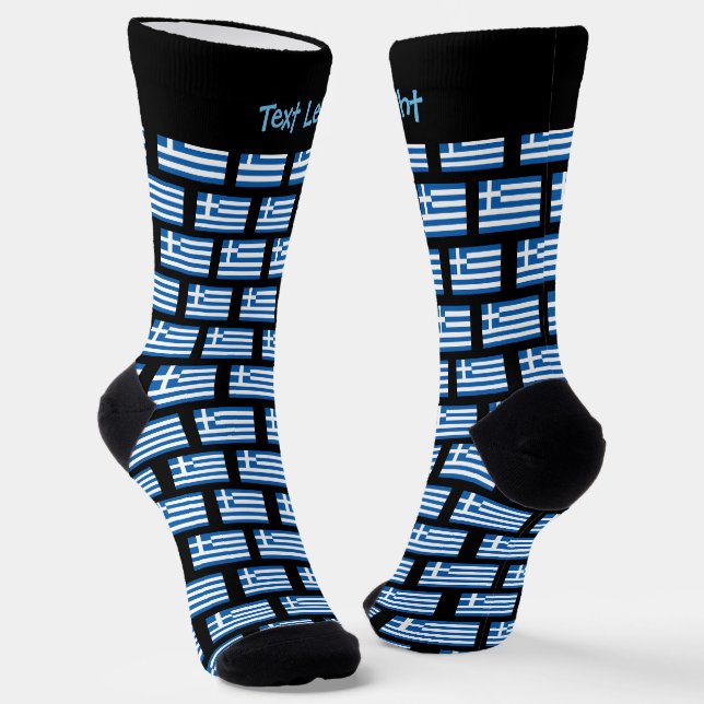 Chaussette Chaussettes Motifs du drapeau grec (Angulaire)