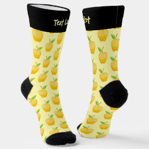 Chaussette Chaussettes Motifs jaune pomme