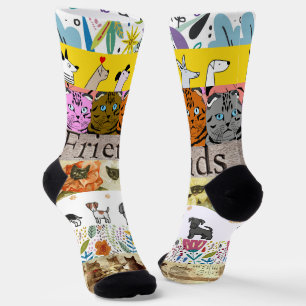 Chaussette Chaussettes Motifs pour chiens et chats
