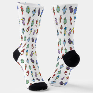 Chaussette Chaussettes Motifs pour oiseaux caricaturales amus