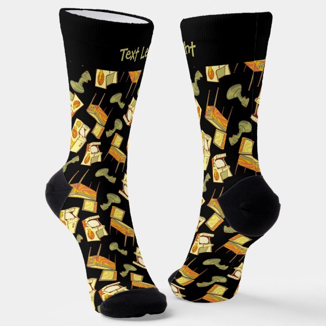 Chaussette Chaussettes Motifs Retro Games (Angulaire)
